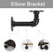 Industrial Black Iron Pipe Shelf Brackets 8 Pack - 13.7 Inch Rustic Wall Mount Brackets, Heavy Duty DIY Shelving, Matte Black Vintage Decor (Wood Not Included)